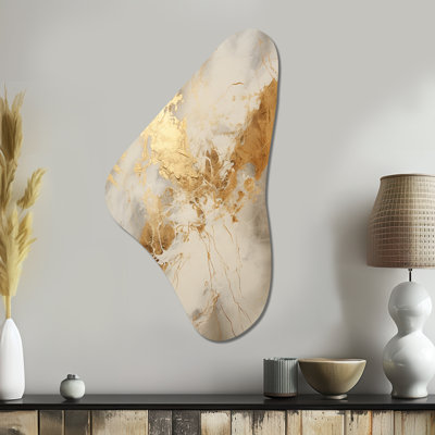 Marguerite - Irregular Shape Abstract Shapes Metal Wall Decor, Asymmetrical Metal Wall Sculpture Print
