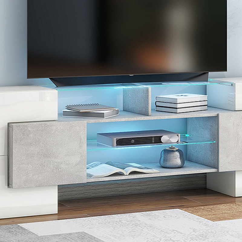 Faylyn TV Stand for TVs, Gray