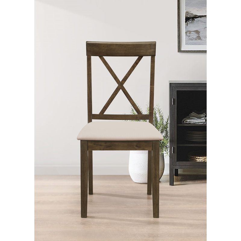 Gareth 14.8'' H Upholstered Side Chair, Brown
