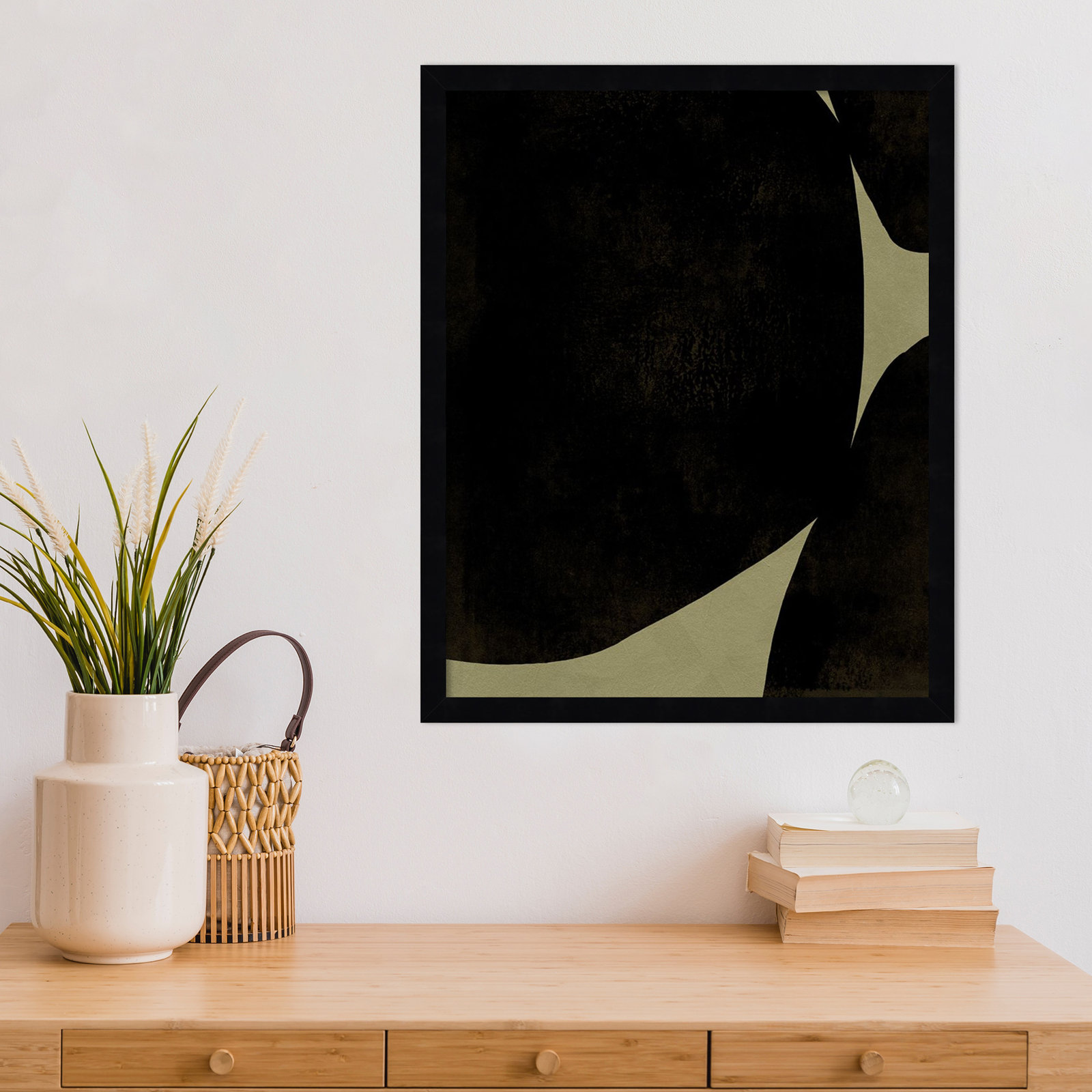 Heirloom Orbs I Print by Jacob Green, Black, 21" H x 17" W x 1" D