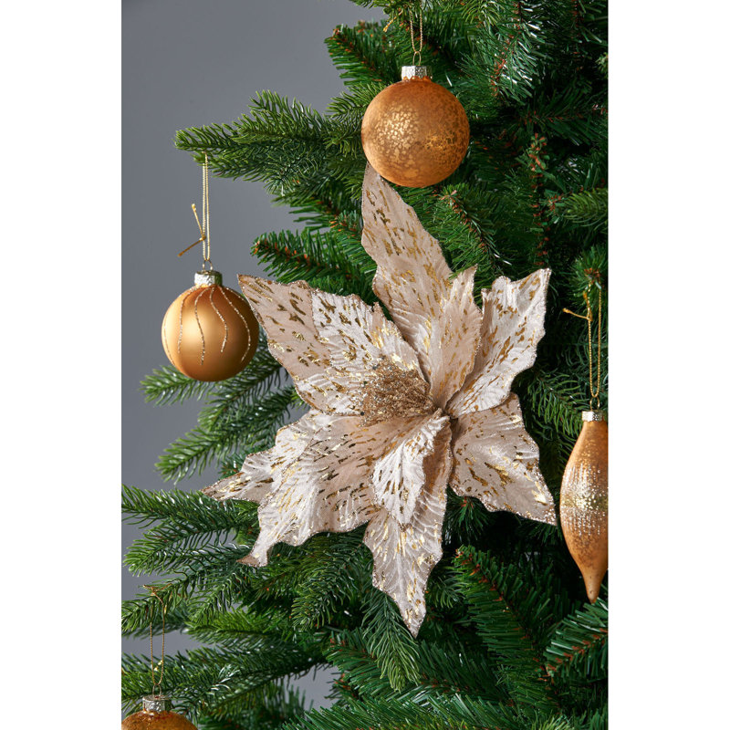 Fabric Poinsettia Arrangement