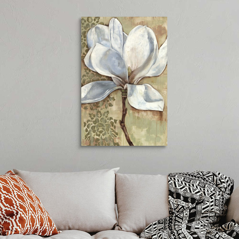Magnolia Majesty I, art mural sur toile, Toile tendue, H 32 po x l 48 po x P 1,25 po