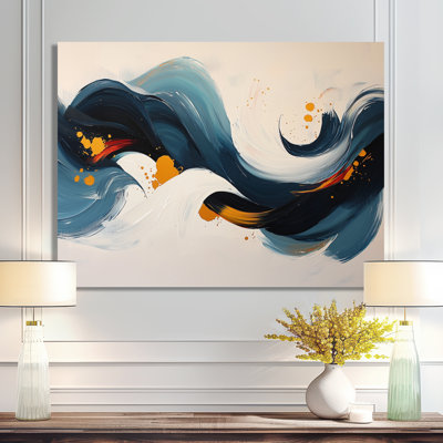 Roots And Reflections Of Abstract Waves III - Abstract Spirals Metal Wall Art