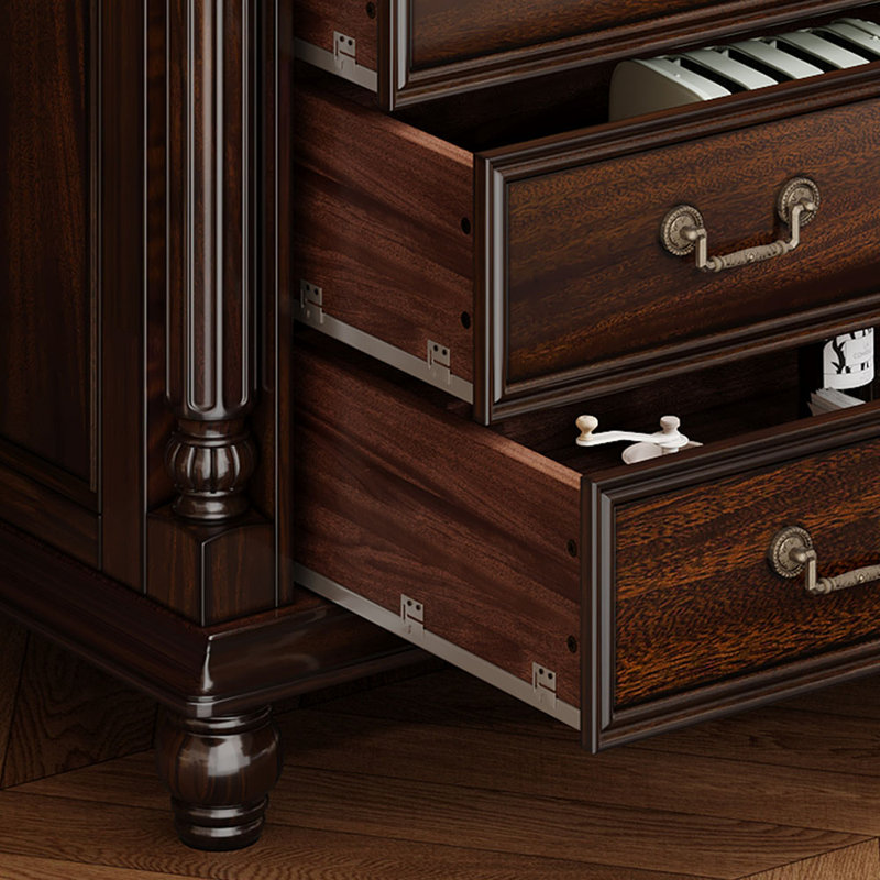 American style all solid wood luxury bookcase
