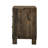 Rustic Brown Nightstand With Build And Two Drawers For Bedroom Solid Hardwood In