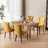 Bronze Nail Head Upholstered Side Dining Chair-1224793320