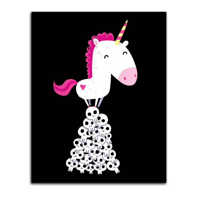 Licorne tueur, Papier, H 20 po x l 16 po x P 0,01 po
