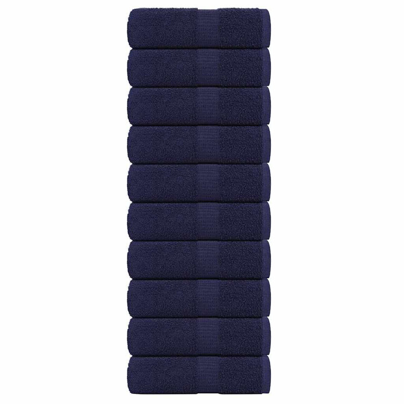 Reshon 100% Cotton Hand Towel, Navy blue