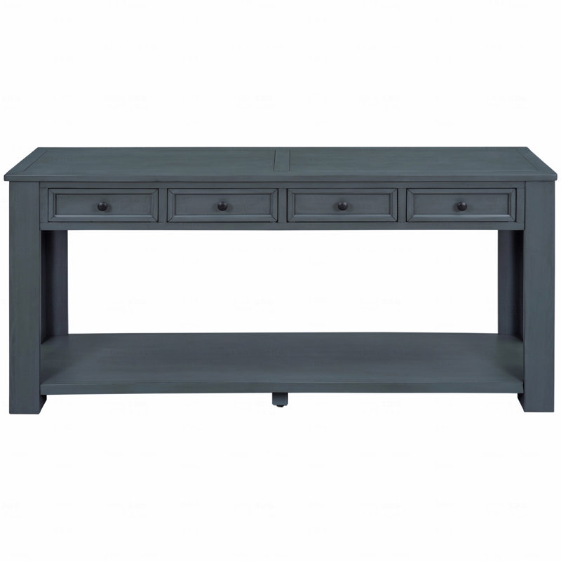 Console de canapé avec tiroirs de rangement et tablette inférieure pour le vestibule