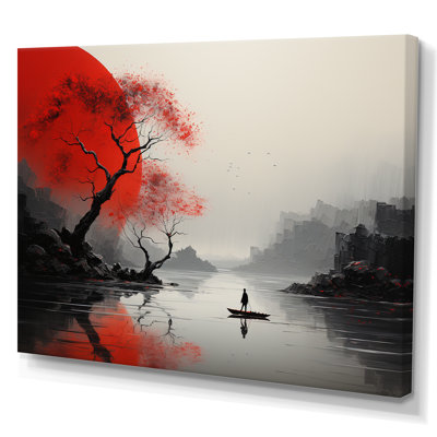 Art japonais sur toile japonais, "Silence Valley"