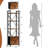 55.7"H 4-Tier Etagere Bookcase