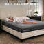 Ensemble lit plateforme rembourré et matelas avec matelas en mousse mémoire de 35,5 cm (14 po)-189680625-189680627