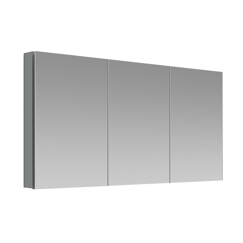 Royale l 60 po x H 36 po x P 5 po, désembueur d'armoire à pharmacie, miroir grossissant 3 fois réglable verticalement, prises électriques.