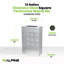 Poubelle perforée carrée en acier inoxydable 13 gallons-102722098