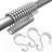Rust Proof Metal Shower Curtain Hooks Rings