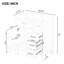 Meuble-lavabo 30 po sans lavabo. Base d'armoire moderne avec tiroirs. Bois massif et rangement élégant. Base à assembler requise, 30 po. Matériau. Conception imperméable et pratique.