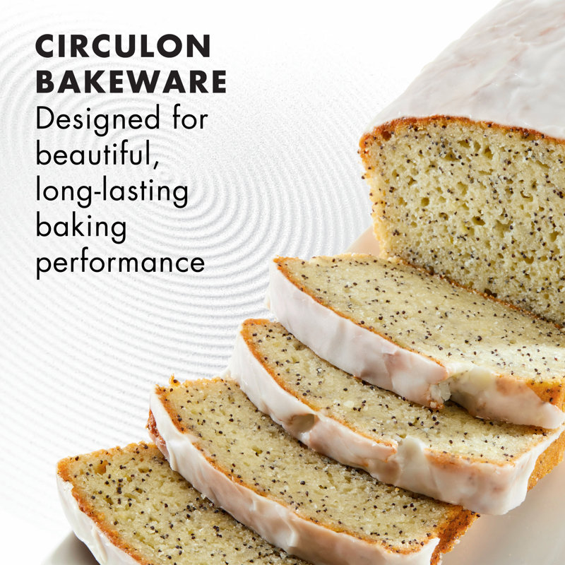 Circulon Symmetry Non-Stick Bakeware Loaf Pan, Gray