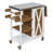 Foldable Outdoor Kitchen Island Patio Kitchen Island Outdoor Kitchen Cart Portable Prep Station With Lockable Wheels, Storage Cabinet And Towel Rack For Patio And Outdoor-125246280