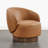 Modern Swivel Barrel Chairs With Wood Base