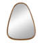 Miroir unique à cadre en bois irrégulier pour rehausser la décoration intérieure