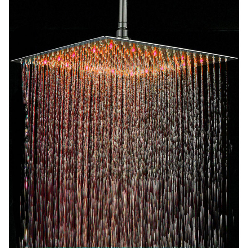 Pomme de douche à pluie double 2,5 GPM GPM