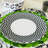 B&W Starburst Round Placemats-928362062