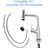 360 Pull - Down Kitchen Faucet In Brushed Nickel, 4 Spray Choices For Various Tasks, Splash Feature, Smooth Running Ceramic Cartridge, Full Installation Package, Contemporary Style Nickel Featuring-393546082