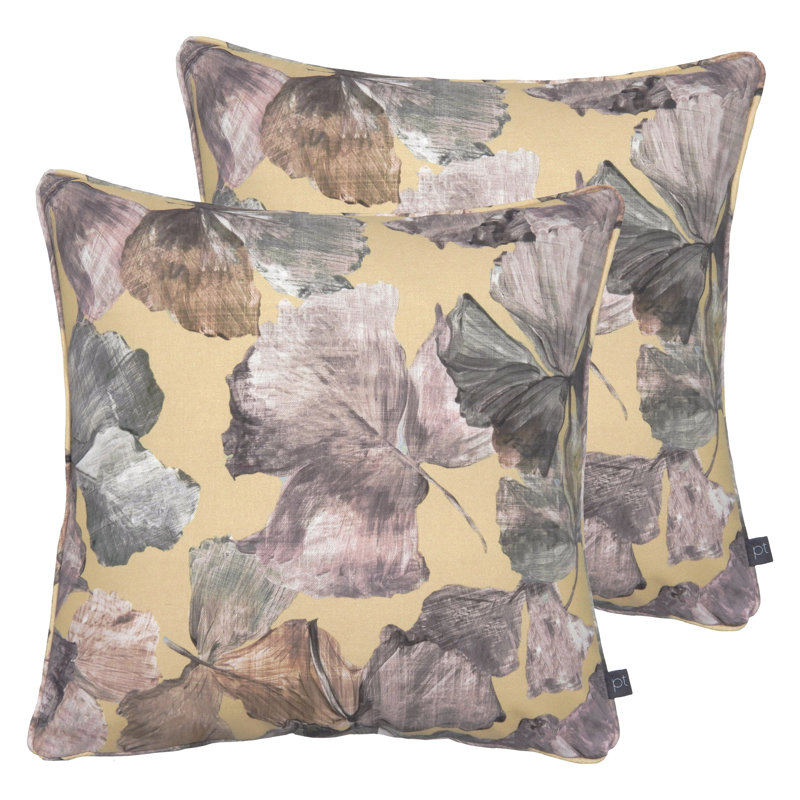 Floral Square Cushion, Amber