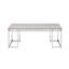 Table basse rectangulaire avec base en métal