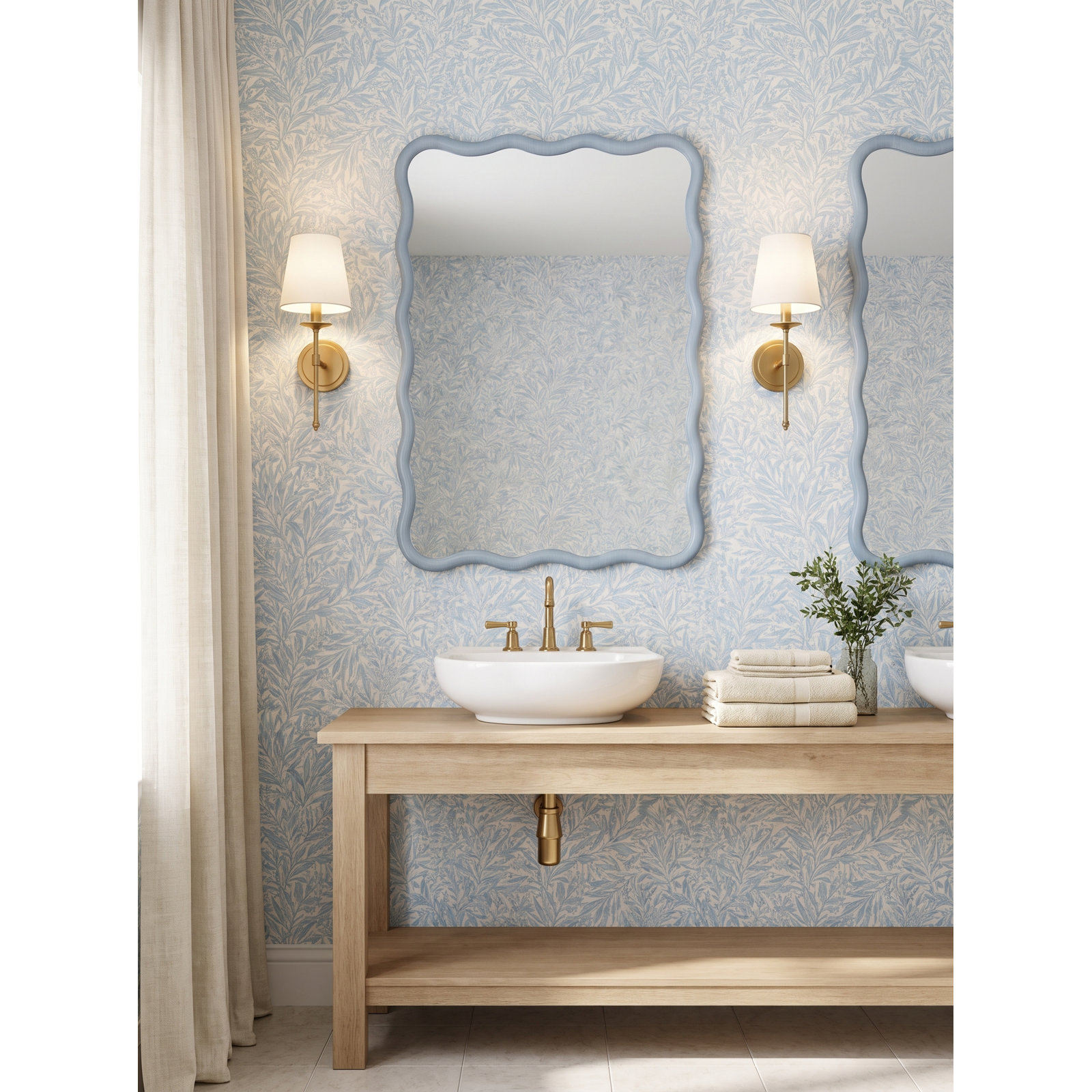 Andy 28" Accent Mirror, Windy Skys