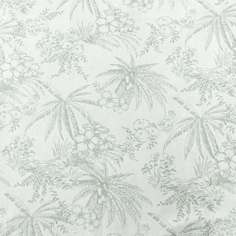 Pen and Ink Floral Shower Curtain, Green