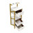 Arlian Beauty Salon Accent Cabinet Barber Station with 3 Drawer