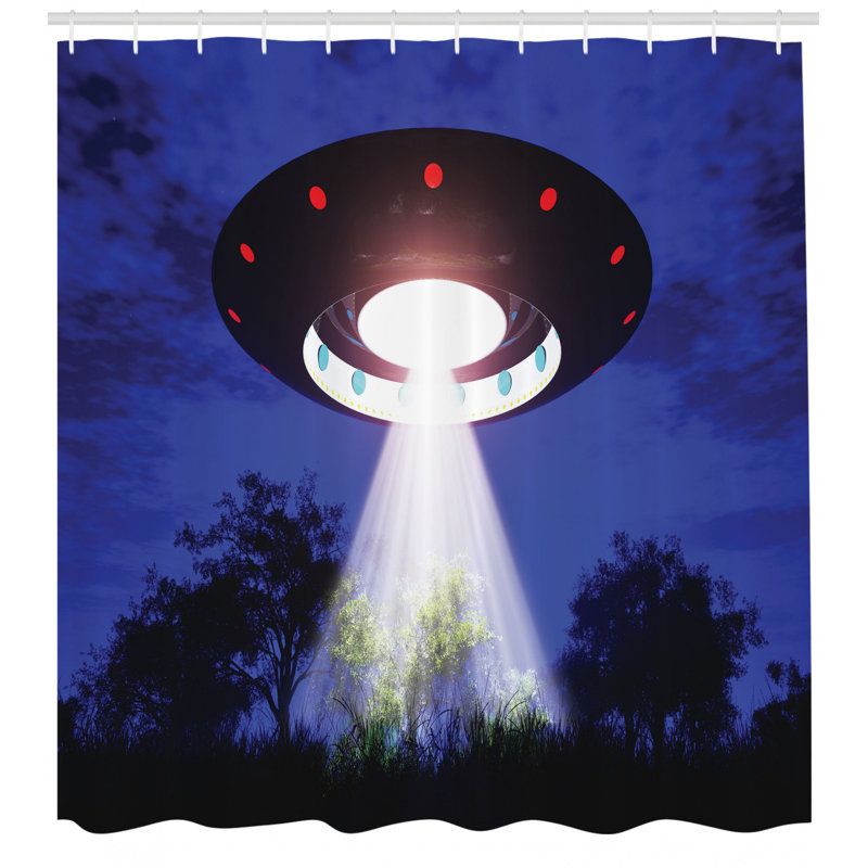 Shower Curtain with Hooks Included, 75" H x 69" W