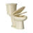 17" ADA Height Elongated Two Piece Tall Toilet for Seniors, 1.1/1.6 GPF Tornado Dual Flush, MAP 1000g, Bone-113948151