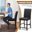 Amany Upholstered Counter Stool with Solid Wood Frame