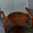 Fabric Accent Arm Chair Set of 2 with Round Wood Table-154867020