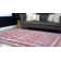 Tapis rouge / bleu Rosamonde
