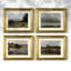 «Vintage Landscape CI», ensemble de 4 reproductions encadrées