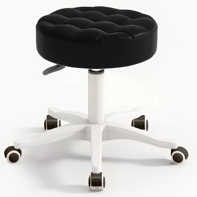 Small Chair Round Rolling Stool with Wheels