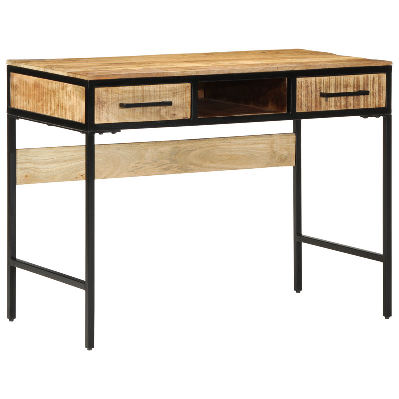 Desk 50x75 Cm Solid Wood Rough Mango