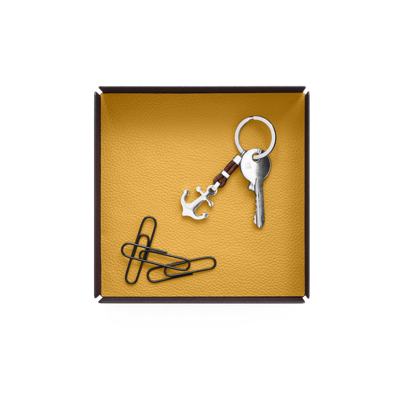 Caelan Metal Desk Organiser, Yellow