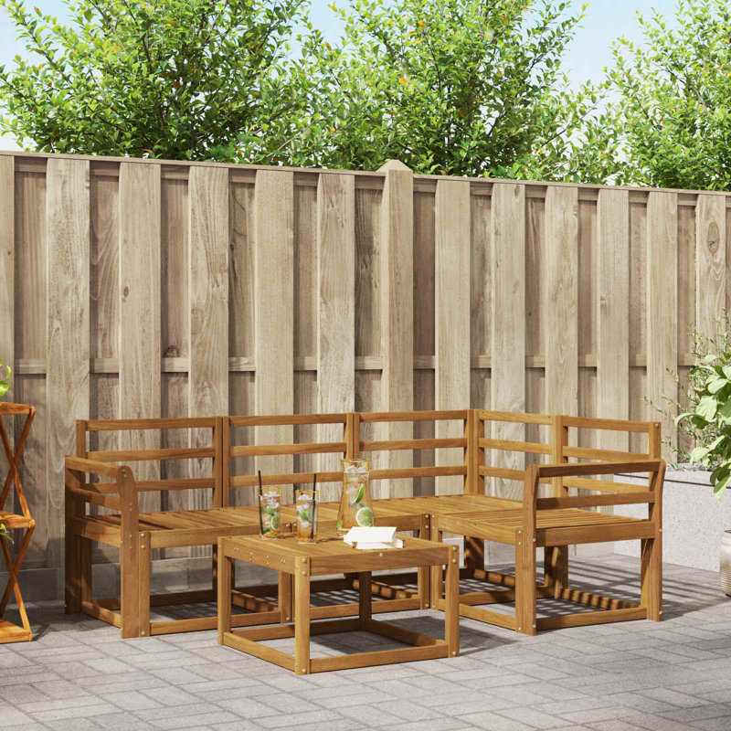 190cm Wide Patio Sectional Set