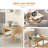Foldable Dining Table, Drop Leaf Table with Solid Wood Frame