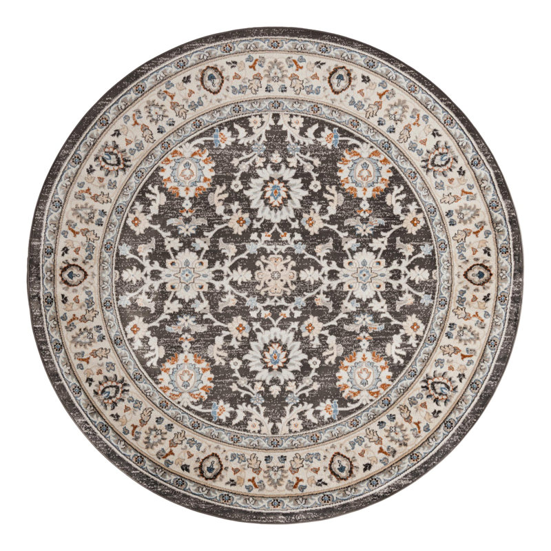Arends Floral Indoor Rug, Round 7'10"