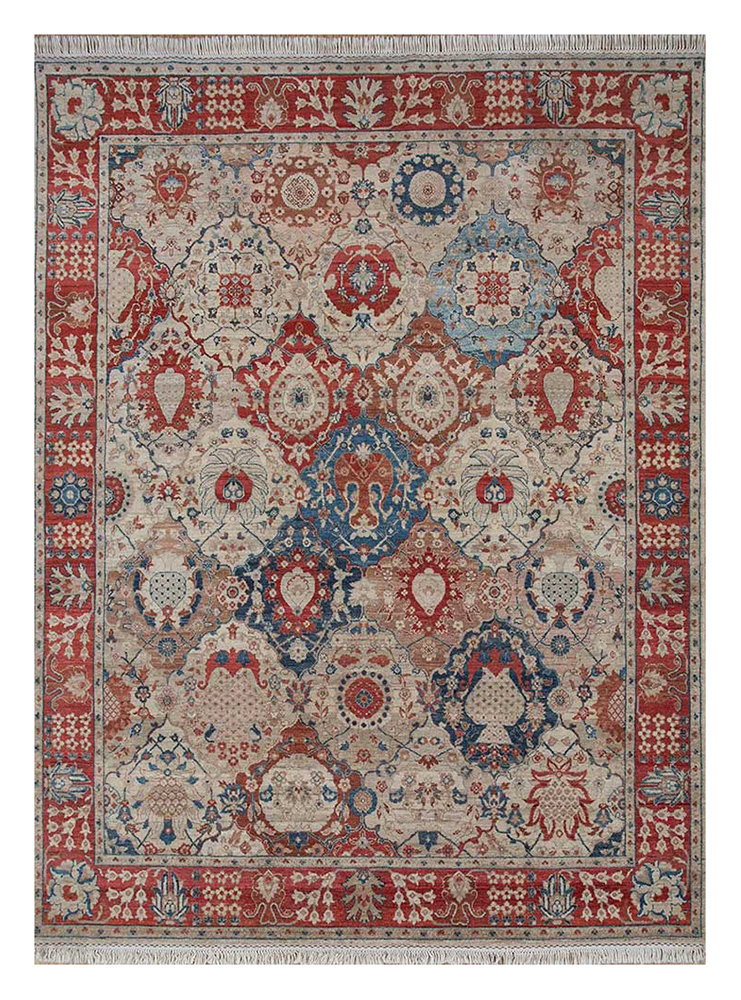 Morning country wool rug - 300 x 240cm - multicolored