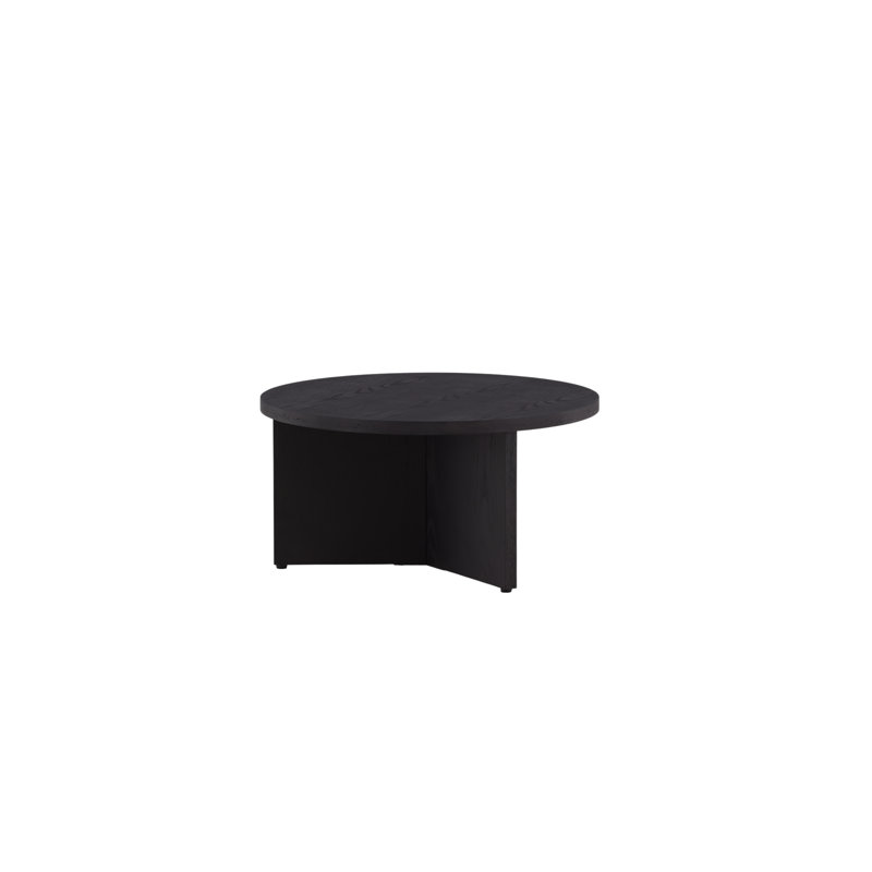 Konke Cross Legs Coffee Table, Black, 42.5 H x 85 W x 85 D cm