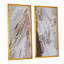 «Abstract Beige Brown Brush», ensemble de 2 peintures sur toiles-357108389-357108393