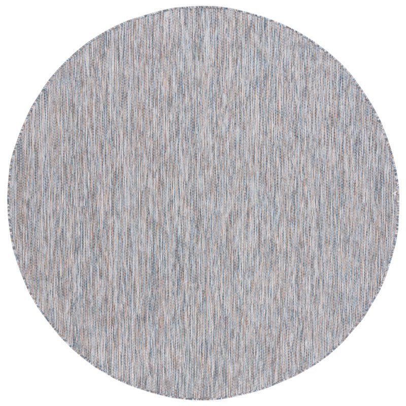 Beaminster Performance Abstract Indoor/Outdoor Area Rug, Round 6'7"