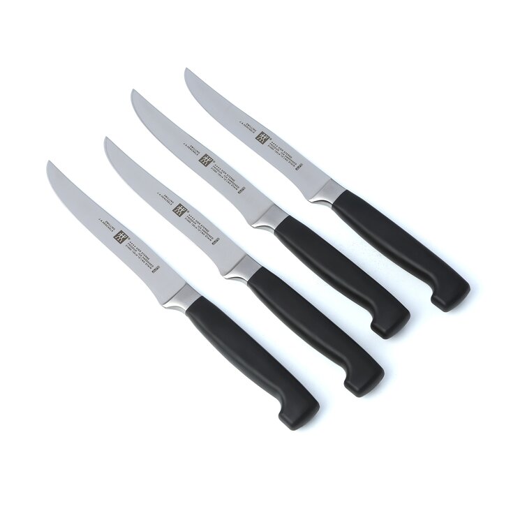 Zwilling J A Henckels TWIN 4 Pc, Stainless Steel Serrated Steak Knife Set