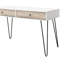 Bureau d'ordinateur en chêne taupe